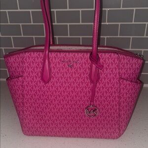 Michael Kors Pink Signature Tote Bag